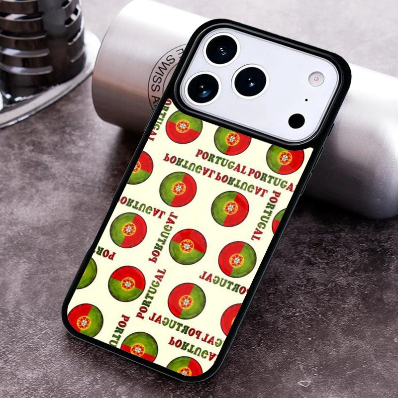 Portugal National Flag Phone Case for iPhone 17 16 15 Pro Max Air 14 13 12 11 Plus Shockproof Capa Cover
