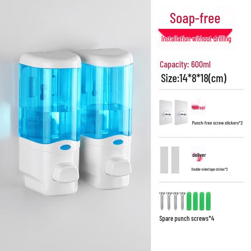 OLOEY Wall-Mounted Double Soap Dispenser