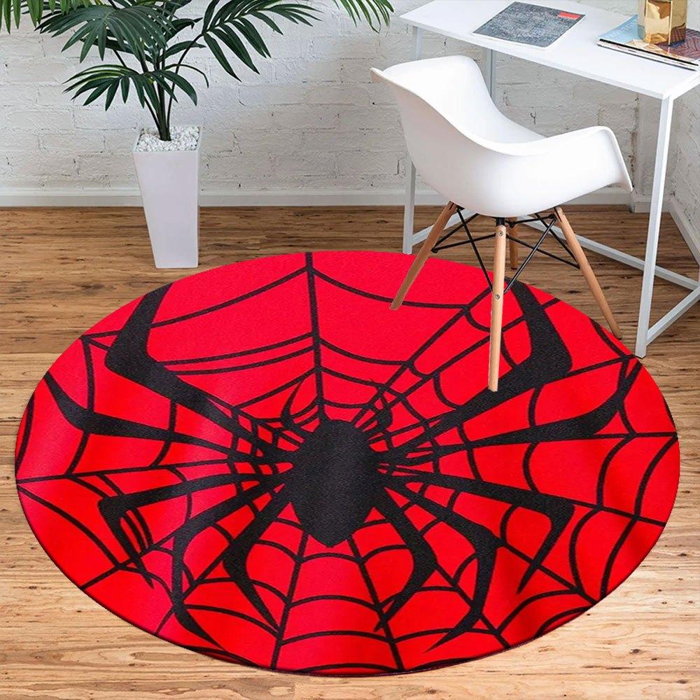 Spider Web Circle Sticker - Halloween DecorationRound Non-Slip chair mat chair carpet for office Rugs for Office Decor Gift For Valentine's Day Mother