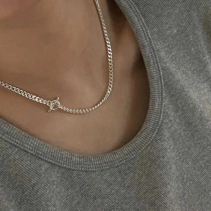 silver925 Bold Toggle Chain #SN412