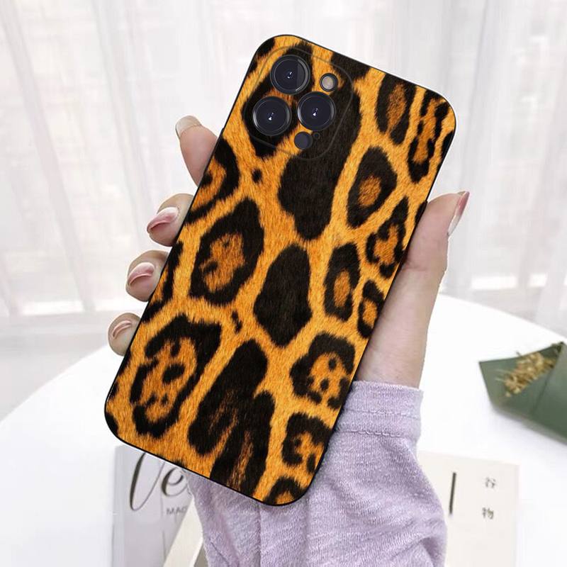 Fashion Tiger Leopard Print Phone Case Silicone Soft For Iphone 14 13 12 11 Pro Mini XS MAX 8 7 6 Plus X 2020 XR Shell