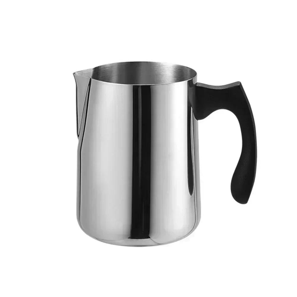

Coffee Presentation 14*11*9cm Stainless Steel Frother Latte Art Milk Pitcher Tool Milk Steaming Pitcher Artistic Design