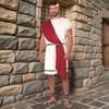 Comfortable Arabian Toga Costume For Halloween Role Play Party With Breathable Fabric And Design