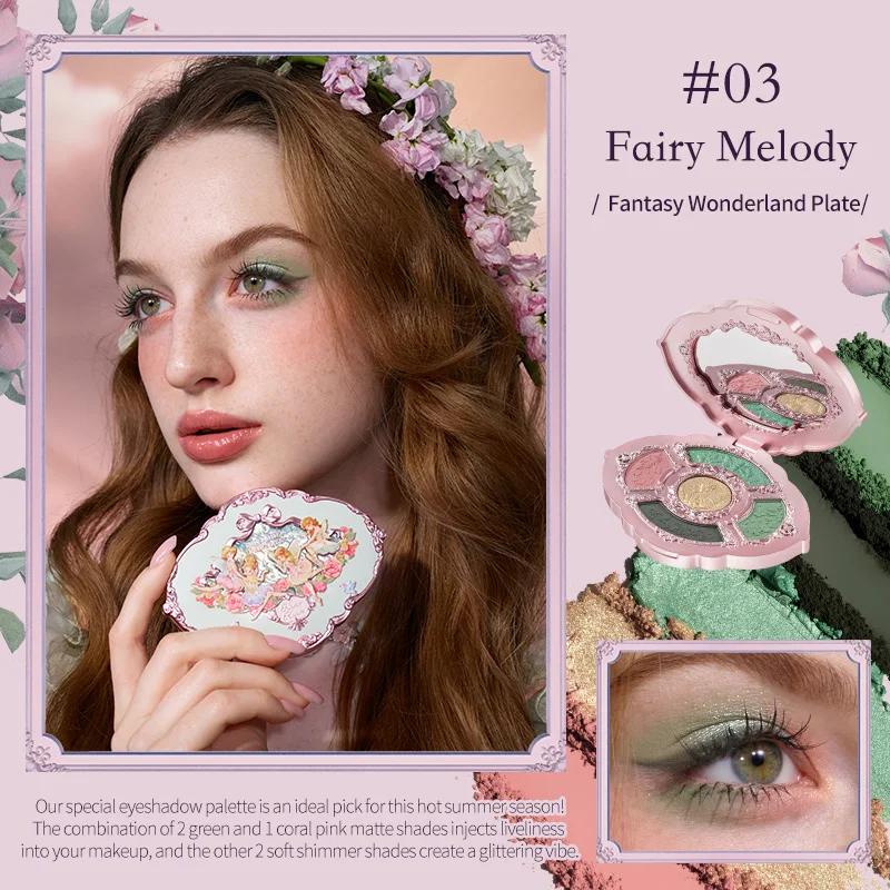 Flower Knows Midsummer Fairytales Collection Embossed Five-Color Makeup Palette чай зеленый