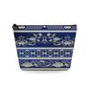 Women Blue and White Porcelain Print Cosmetic Bag Toiletries Organize Travel Storage Case 6750