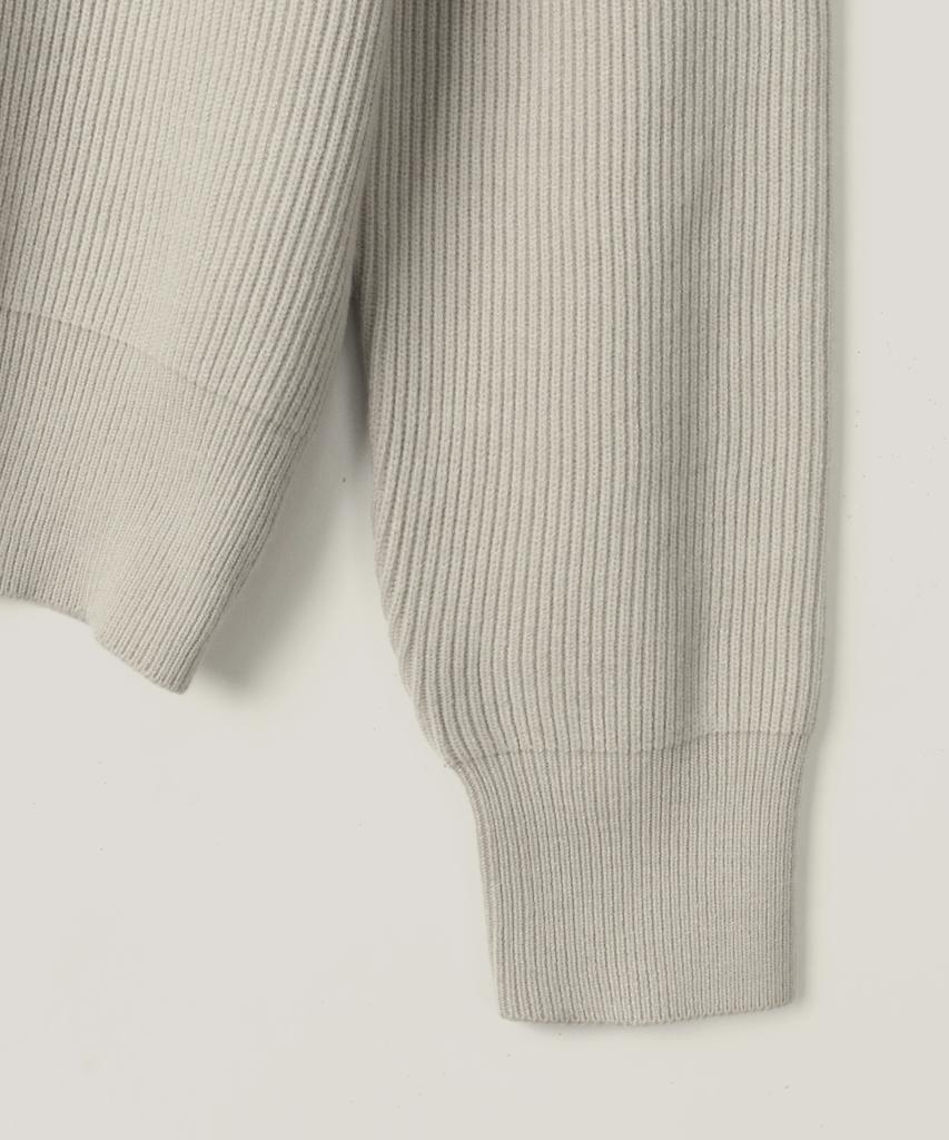 Indust Essential Round Knit Cardigan_Ivory