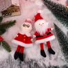 Christmas Elves Stuffed Plush Dolls Hanging Ornaments Xmas tree Party Decor Cute Boy Girl Elf Hanging Pendants Gifts New Year