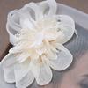 Women Mesh Yarn Headdress Bridal Headwear Hair Pins Hat Hairpin Fascinator Hairpin