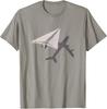Funny Pilot Paper Airplane Tshirt for CO-Pilots Boys Party T-Shirt Small