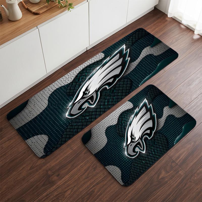 Philadelphia Eagles (32) Flanelinis virtuvės kilimėlis Minkštas neslystantis virtuvės takas Kilimas virtuvei namų virtuvės dekoravimui