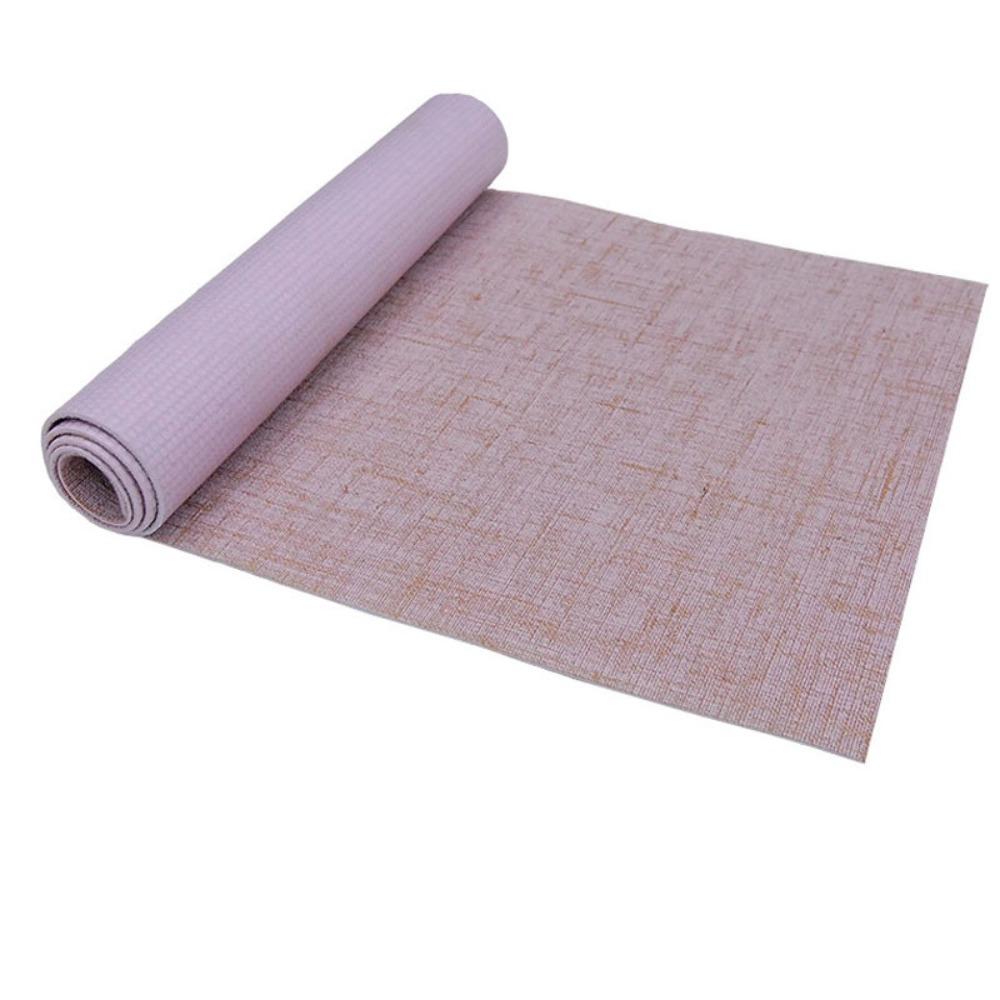 Přírodní jutová podložka na jógu, vysoce hustá PVC, protiskluzová lněná podložka, protiskluzová podložka na cvičení, fitness