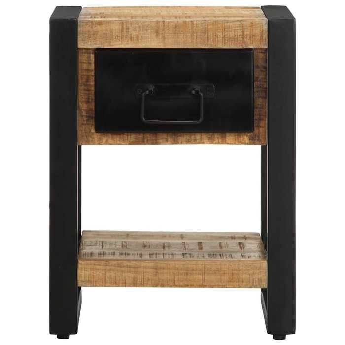 VidaXL Bedside Tables 2 Pcs Solid Raw Mango Wood 4013568