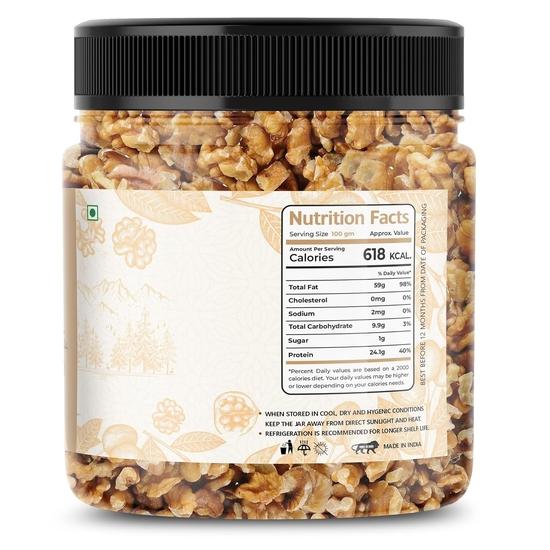 LILA DRY FRUITS Walnuts Without Shell 250 Grams Walnut Grade-8pcs Akhrot