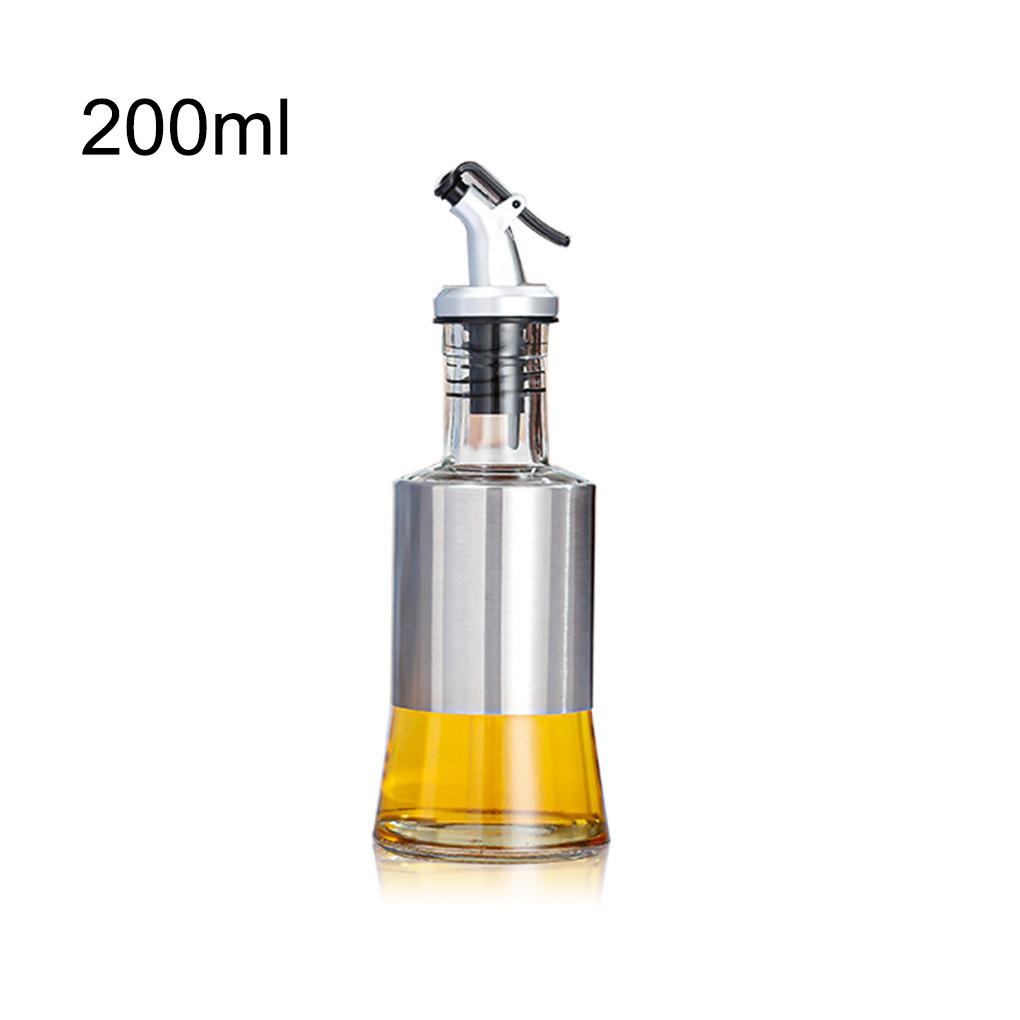 Oil Bottle Seasoning Bottles Container Stainless Steel Kitchen Supply Dispenser Non-slip Storage Tool Sauce for Soy Vinegar