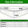 1pz Coprire Box Spring Extra Profondo Ingegno Maglia Jersey & Elastico Avvolgente 4 Lati Gonna da Letto - Adatto per Letti Singolo/Matrimoniale/Queen/King