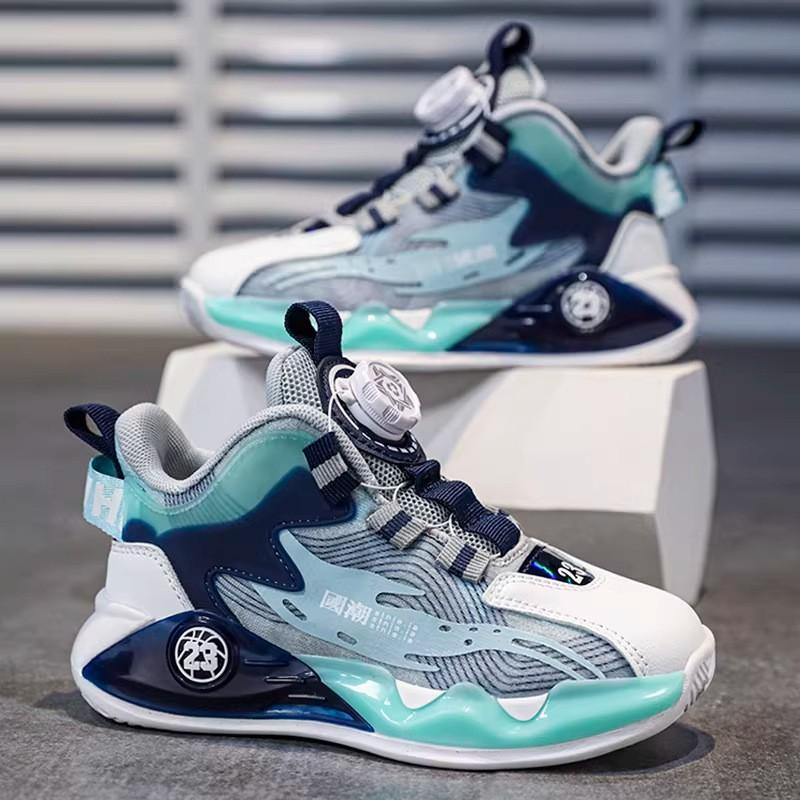 Youth style shoes Boys Winter Basketball Shoes Kids Lightweight Anti-Slip Running Sneakers With Fleece Lining Outdoor Sport Footwear