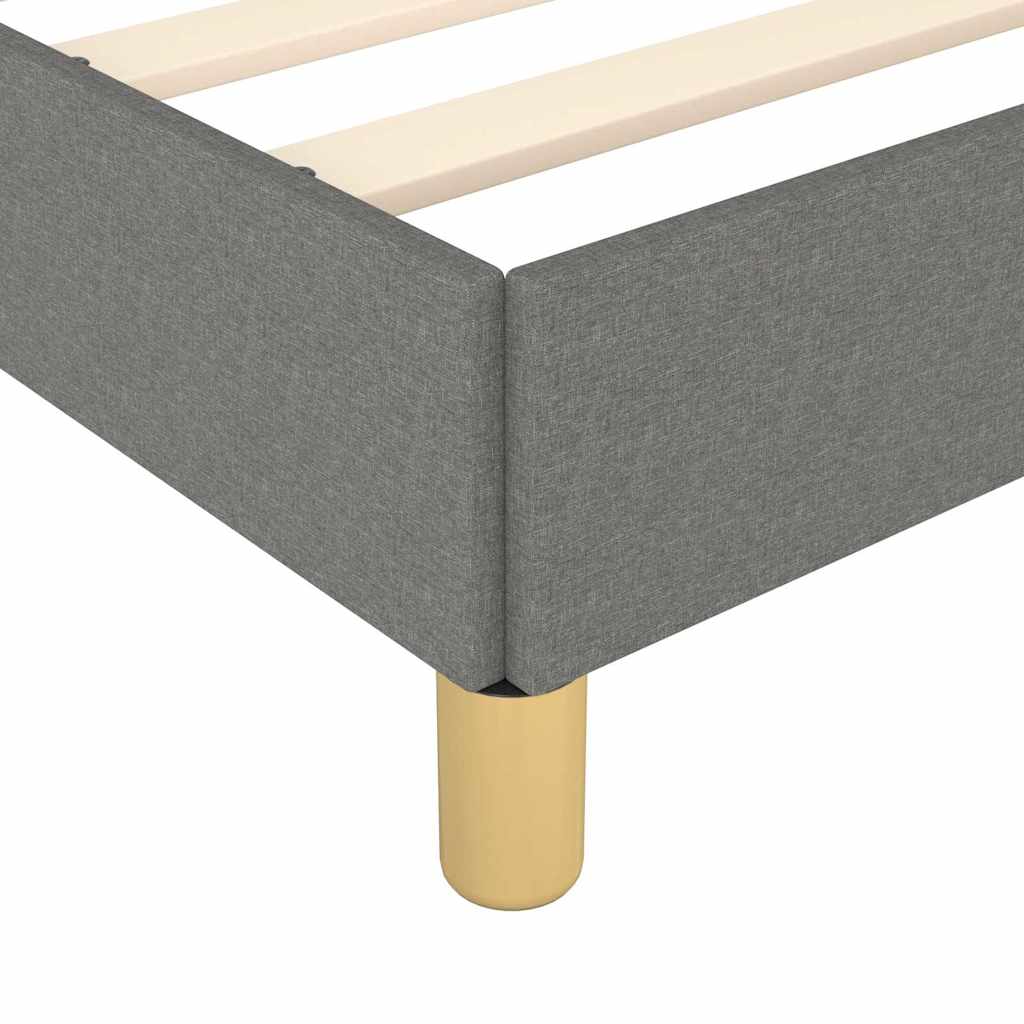 Vidaxl Bed Frame Without Mattress, Dark Gray, 80X200 Cm, Upholstered