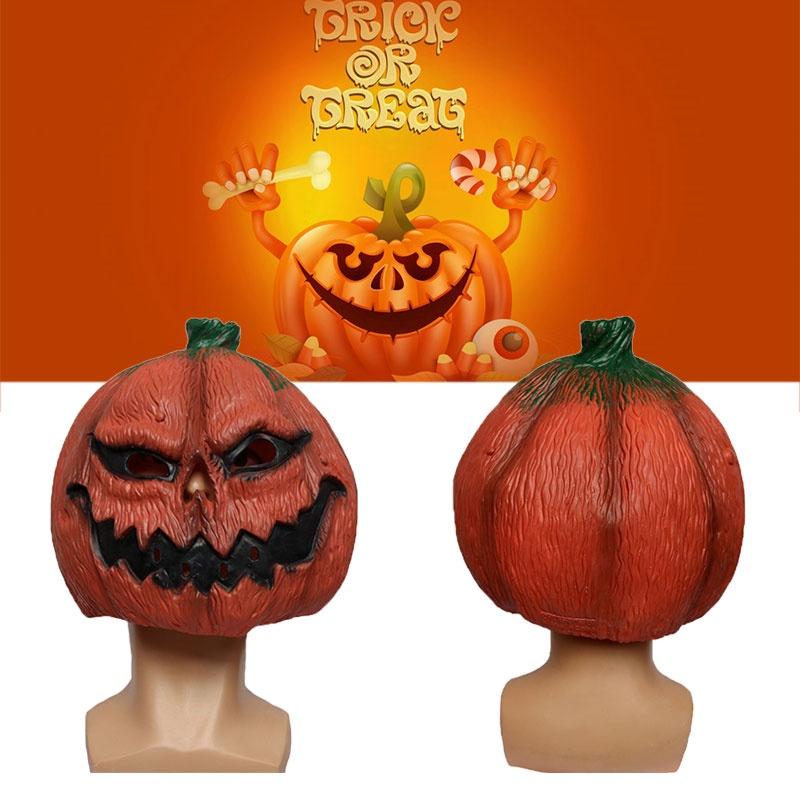 Horrifying Pumpkin Evil Mask Halloween Easter Thanksgiving Parties Cosplay Props