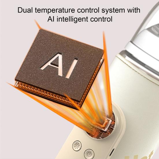 Milk Warmer Portable Baby Bottle Warmer with One-Button Control USB Rechargeable Wireless Milk Heater No Water Needed Intelligent Temperature Control