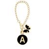 Butterfly Heart Cup & Plate Pendant with English Letter Charms