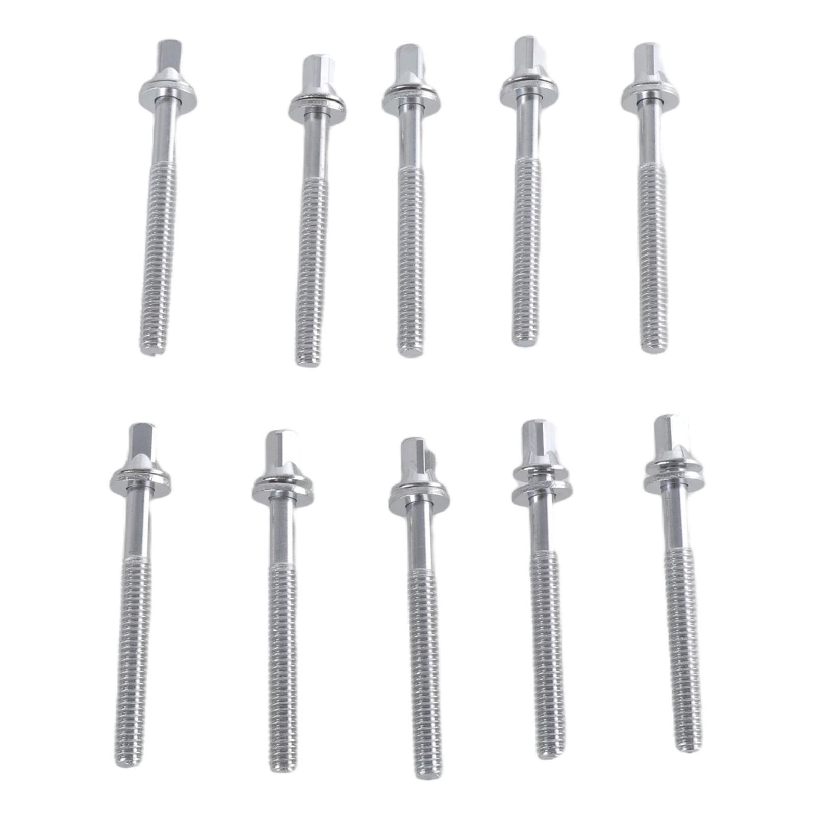 

10 шт. набор винтов для барабана, металлический винт для барабана, запасная часть для ударных музыкальных инструментов 50