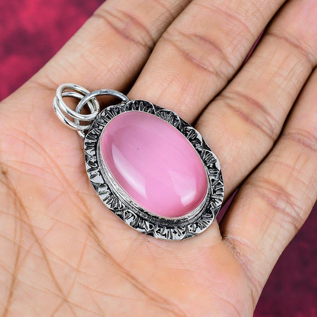 Monalisa Jewelry, 925 Solid Sterling Silver Pendant Handmade Gemstone Jewelry, Love Forever Gift Pendant Jewelry