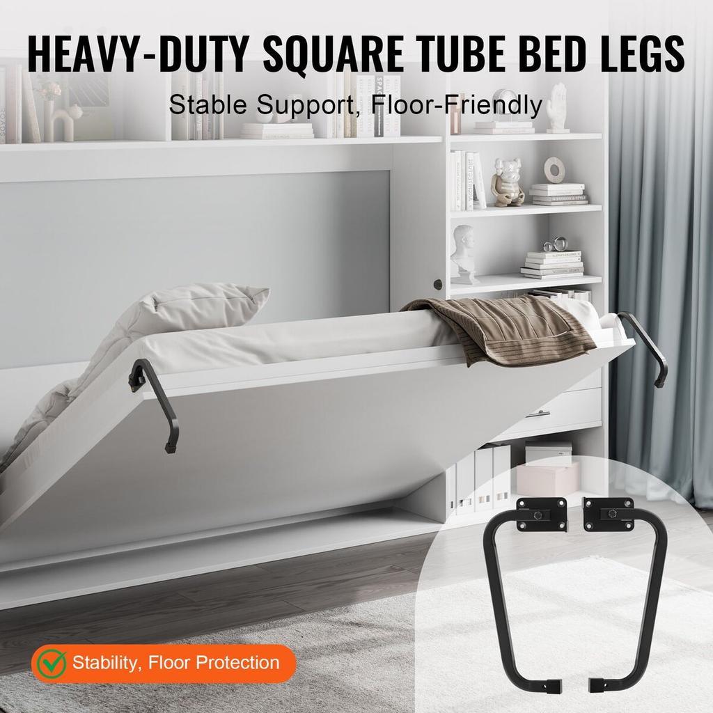 Murphy Bed Kit Queen Deluxe DIY Wall Bed Mechanical Hardware Kit Folding