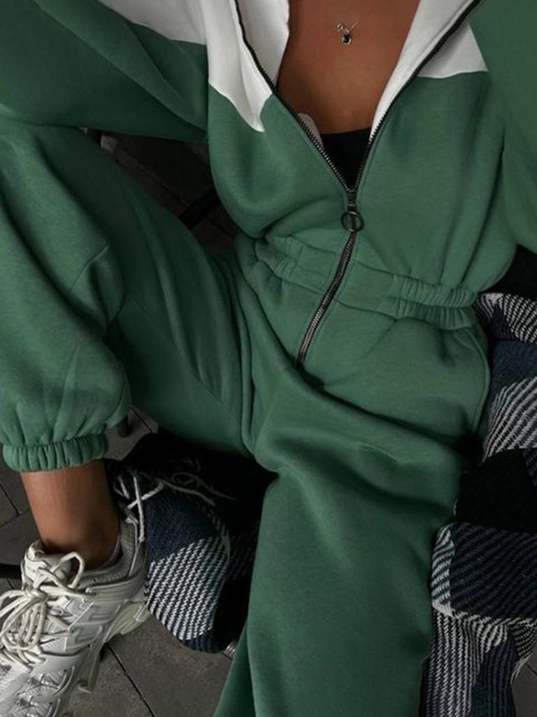 Women's Jumpsuit Casual Contrast Color Jumpsuit