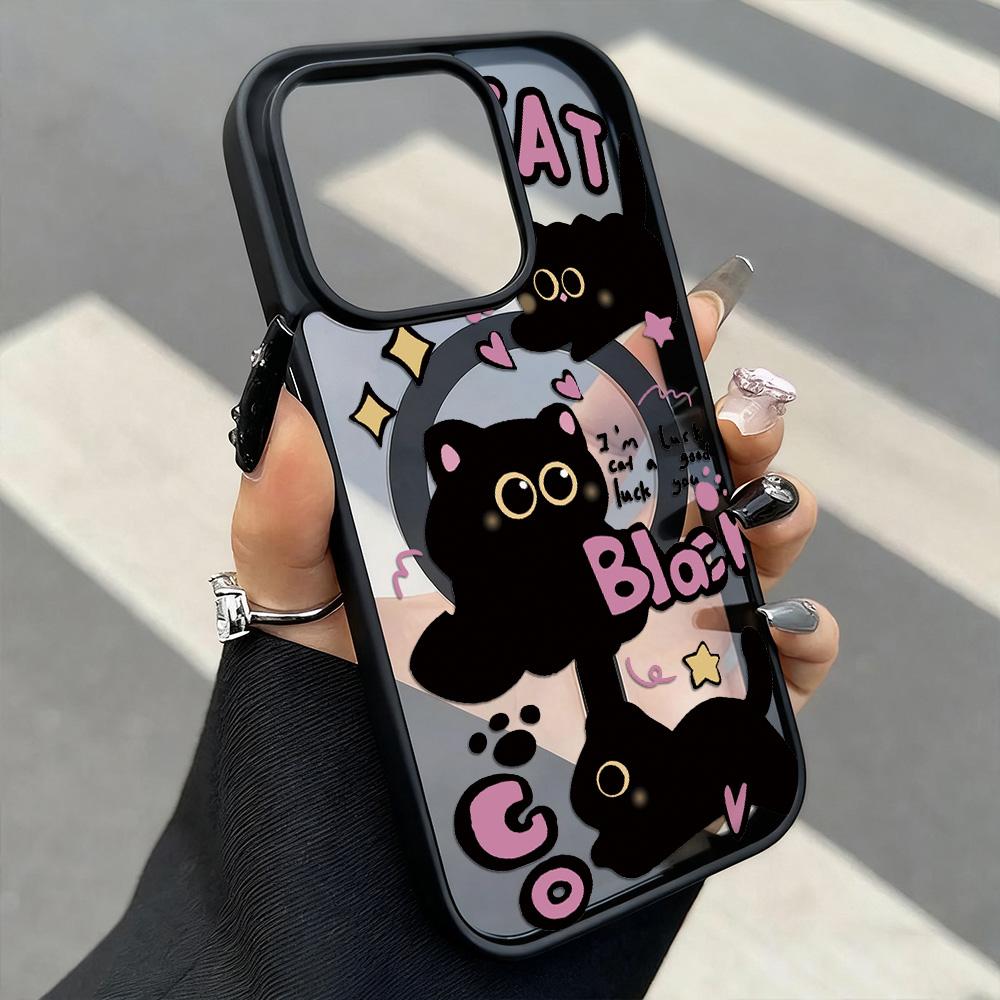 Magnetic Phone Case for iPhone  11 12 17 14 15 Pro Max 15 14 16 Pro13 14 15 16 Shockproof Case Mag-Safe Magnetic Ring Back Cover