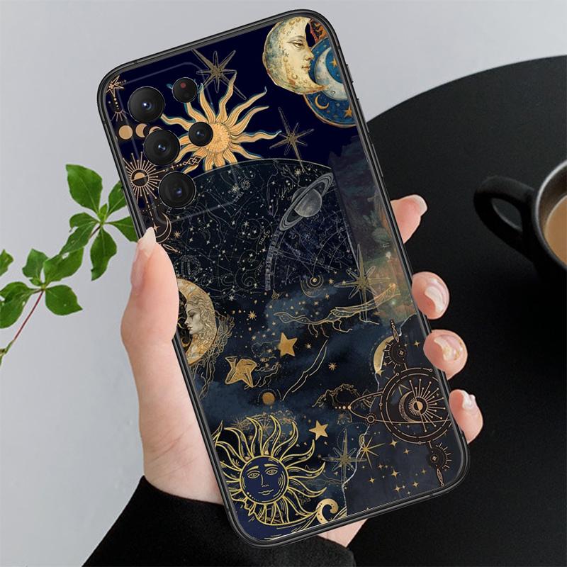 

Moon and Sun Aesthetic Phone Case For Samsung Galaxy S25 S24 S23 S22 S21 Ultra S24 S23 S22 S21 S25 Plus S24 S25 FE S24