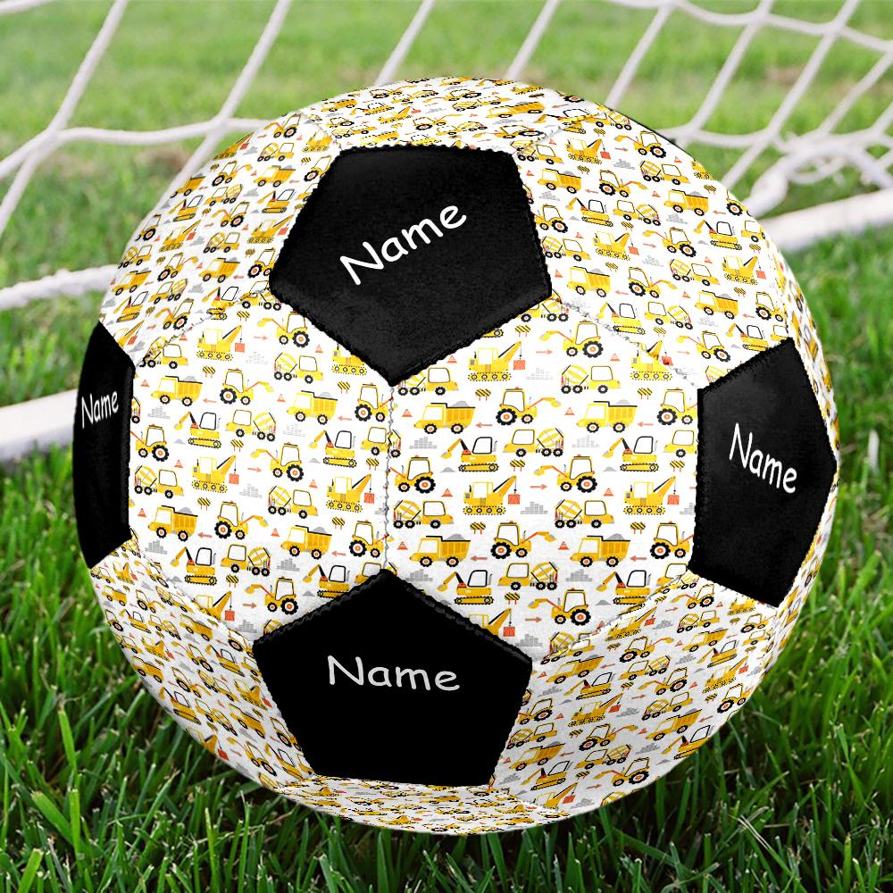 Custom Name excavator Theme Size 5 Soccer Ball, Suitable for Both Indoor and Outdoor Matches, a Gift Suitable for Everyone.