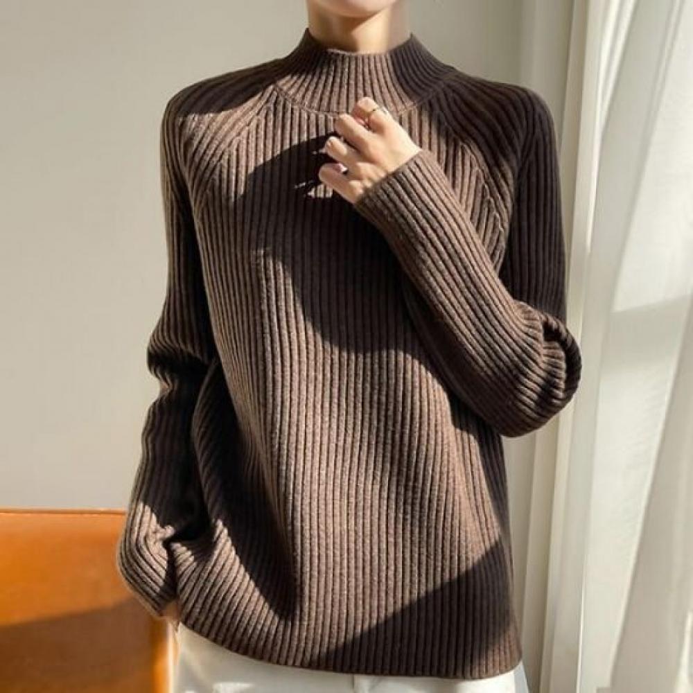 Navava Turtleneck Long Sleeve Knit Top Nk2736