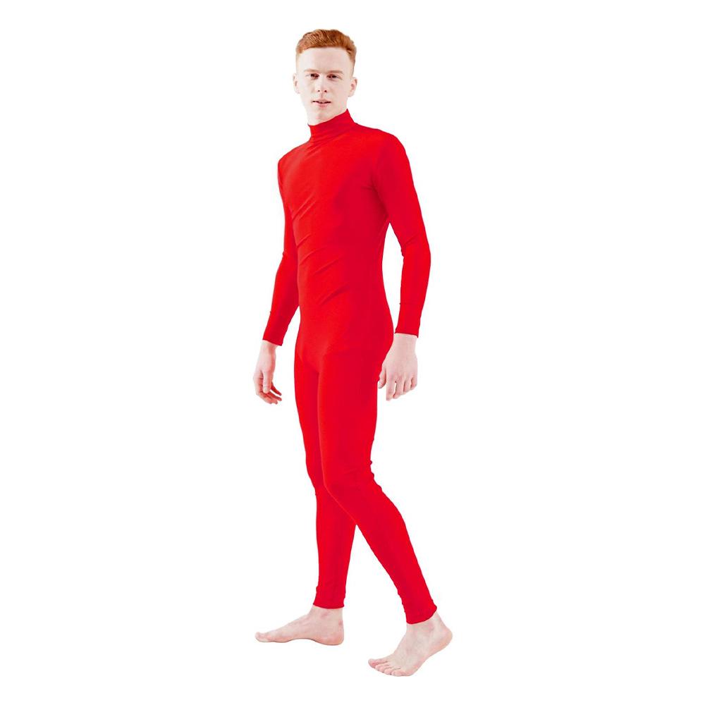 Men's Solid Color Tight-Fitting Zentai Dancewear Suit