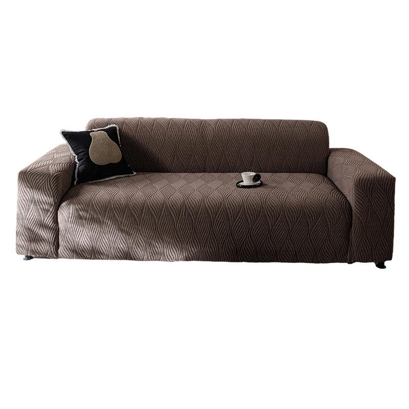 Simple Style Jacquard Velvet Sofa Cover All Season All Inclusive Cover Non Slip Sofa Cover