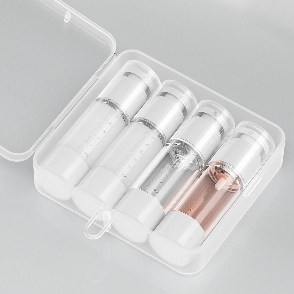 Transparent Vacuum Press Pump Bottles Leak Proof Shampoo Empty Container Conditioner
