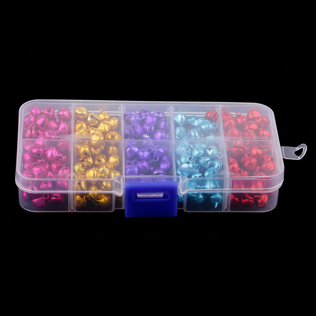 300 Pack/Box Christmas Bells Ornament Craft for Home, Tree, Door, Hanging Pendant