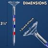 10PCS Golf Tees Reduces Friction and Side Spin 3-1/4 Inch Plastic Golf Tees USA American Flag Golf Plastic Tees Gifts for Men