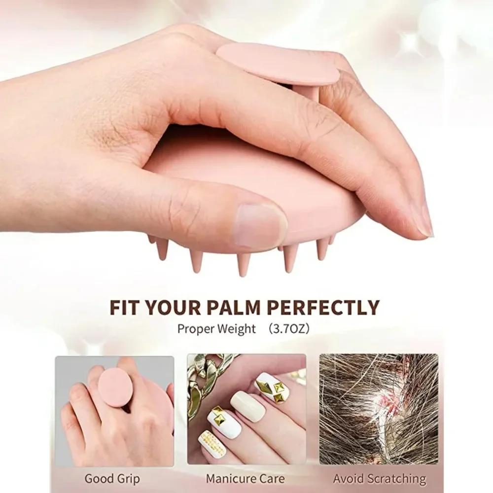 Full Silicone Scalp Massage Brushes Shampoo Brush Soft Head Massager Hair Washing Comb Body Scrubber Bath Brush Styling Tools