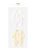Newborn Asymmetrical Collar Jumpsuit with Hand and Foot Covers for Spring and Autumn
