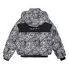 Tide brand original design sense printed white duck down jacket women's short small new winter bread clothes