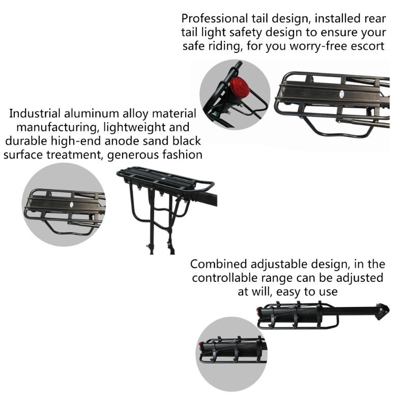 Cargo Rear Rack Shelf Cycling Seatpost Bag Holder Stand MTB Install Tools