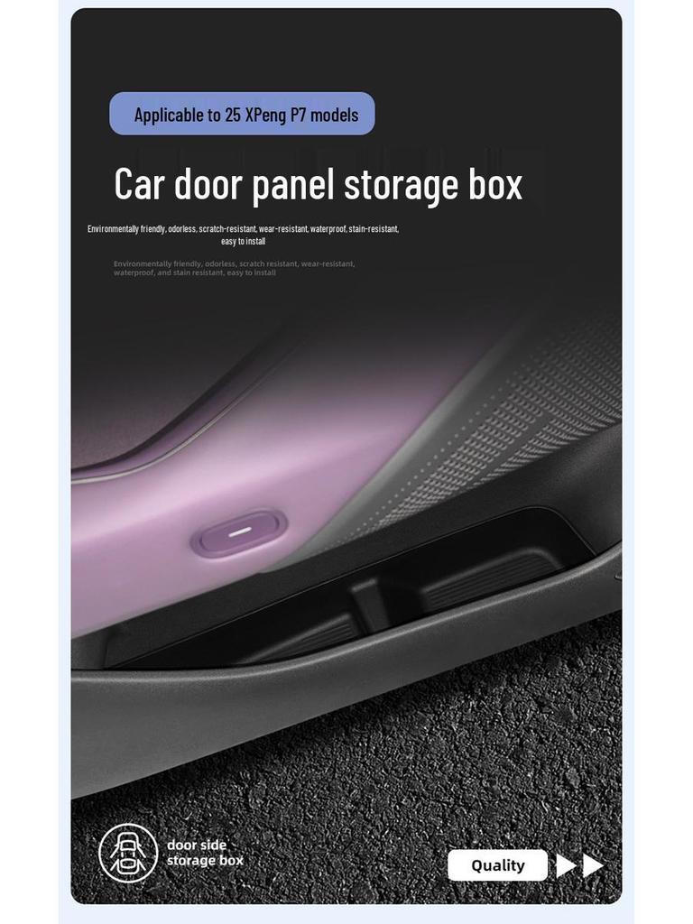 XPeng P7 Auto Deur Opbergdoos & Mat voor 25 Modellen - Interieurlijsten Accessoires