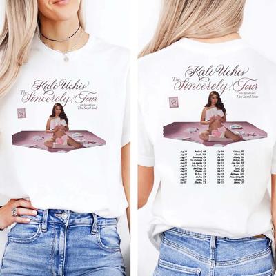Kali Uchis The Sincerely Tour 2025 Date Back Two Sided Unisex T-Shirt