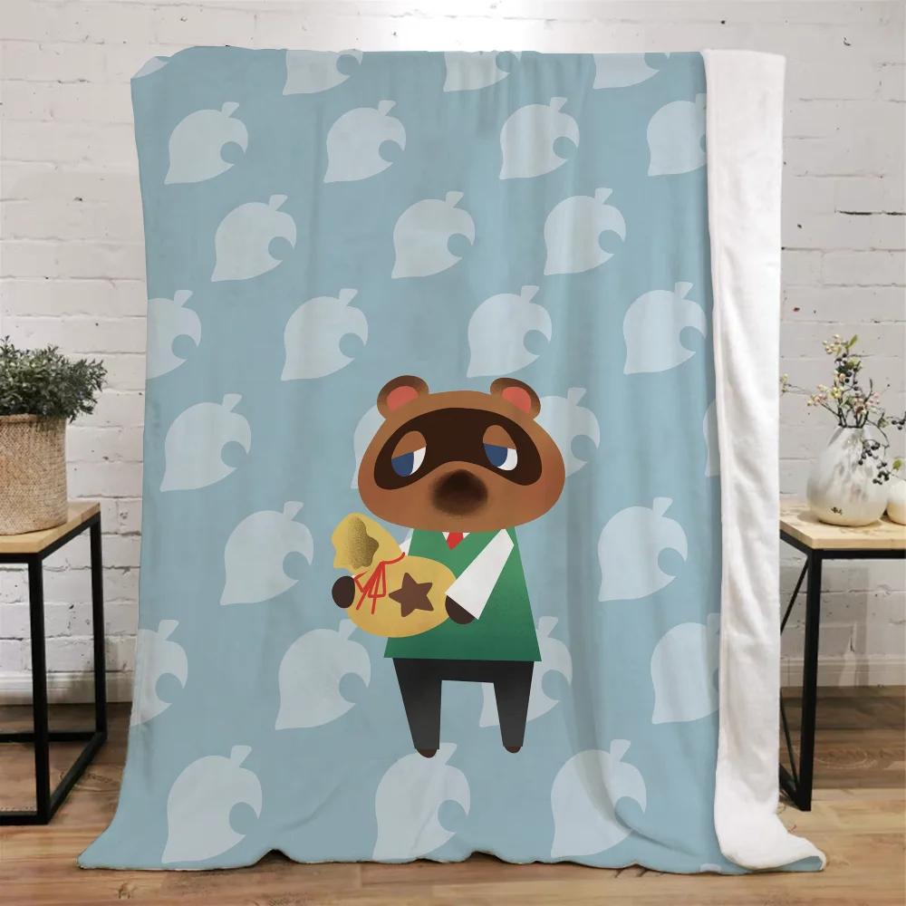 Animal Crossing Decorative Blanket Sofa Winter Custom Blankets Characters Luxury Bedding Home Interior Beach Towel Fluffy Plaid