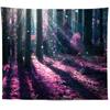 Wall Hanging Tapestry Psychedelic Nature Mountain Seascape Fog Forest Landscape Printed  Living Room Bedroom Home Decor