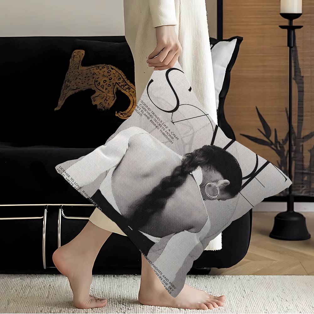 Singer Sade Office Cushion Pillowcase Car Cushion Cover45X45Cm Lumbar Pillowcase Sofa Pillowcover