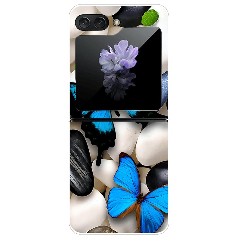 Clear Phone Case For Samsung Galaxy Z Flip7 Fashion Hard PC Silicone Cover For Galaxy Z Flip 7 5G ZFlip7 Transparent Protector