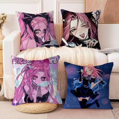 Anime Alien Stage Mizi Cushion Cover Car Throw Pillow Case For Sofa Car Christmas Gift 40x40cm 45x45cm