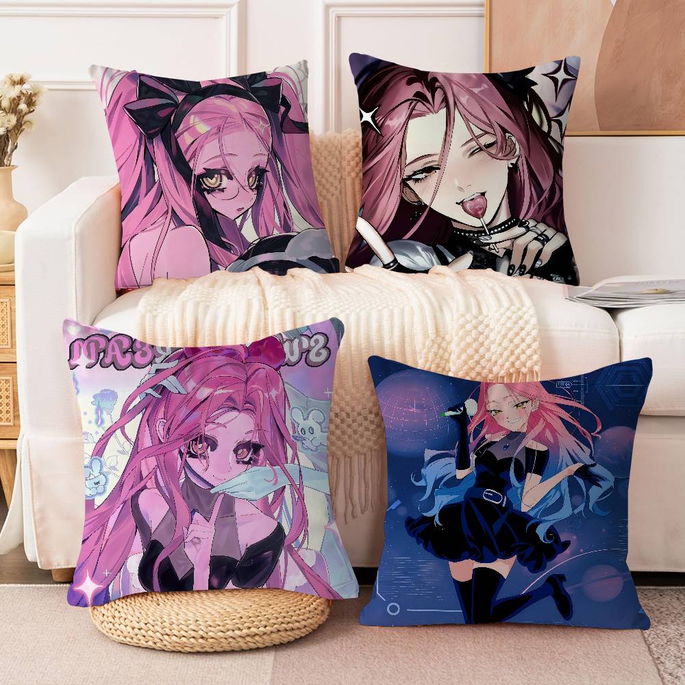 Anime Alien Stage Mizi Kissenbezug Auto Wurfkissenbezug für Sofa Auto Weihnachtsgeschenk 40x40cm 45x45cm