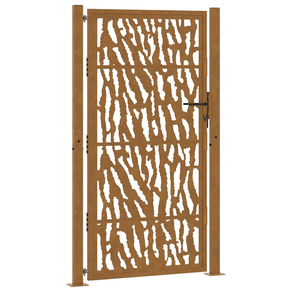 Garden Gate 100 x 200 cm Weathering Steel Trace Design